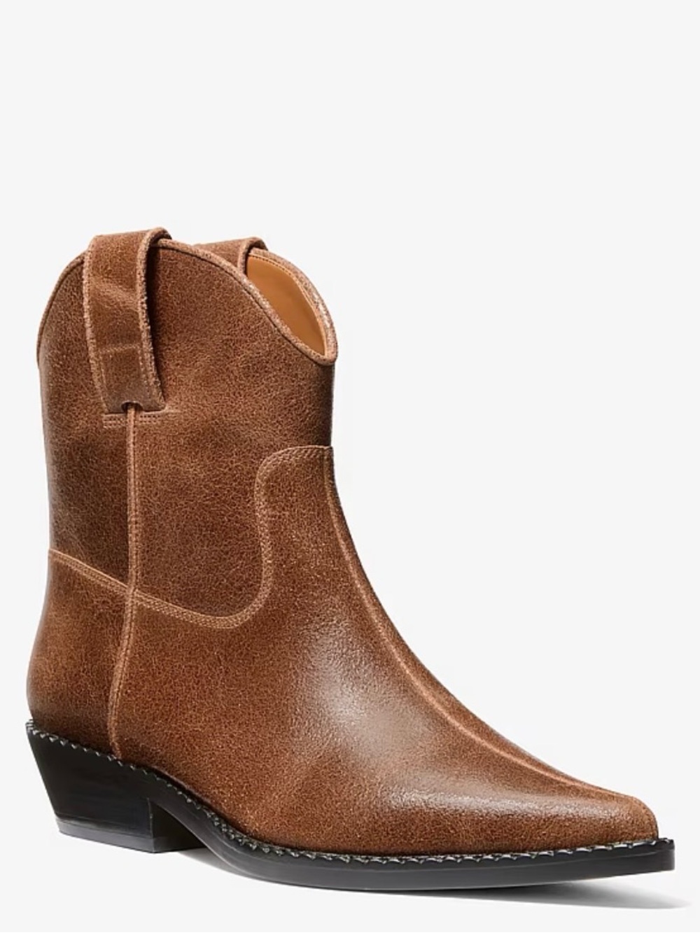 Michael Kors Noemi boots Brown Western Leather Ankle Boot - Women 9